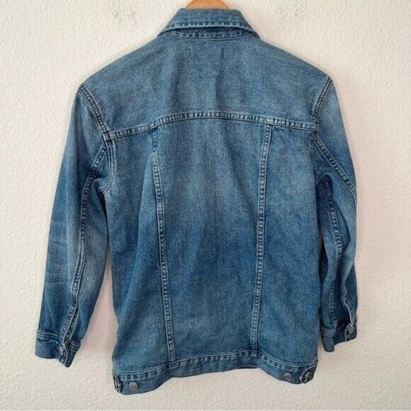 Madewell The Oversized Jean Jacket in Capstone Wash size extra extra small - Picture 6 of 11